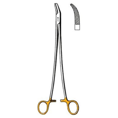Holder Needle Heaney 10" Serrated Jaw Curved Tungsten Carbide Ea